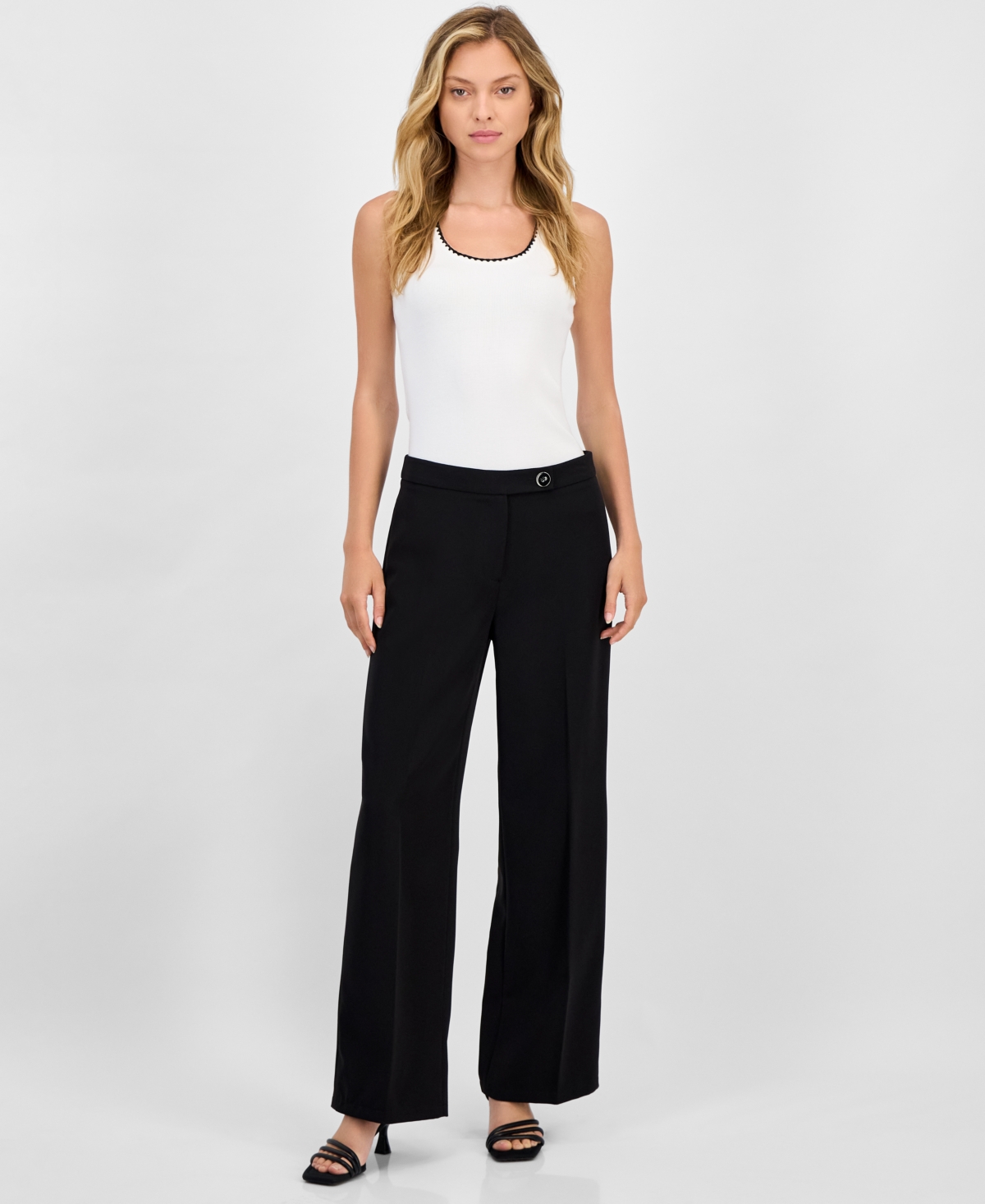 Women's Wide-Leg Pants - Black