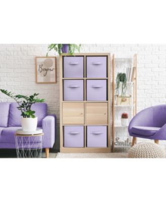 13 Inch Foldable Fabric Storage Cube Bin with Handles- for Organizing Home, Shelves, Nursery, Playroom, Closet and More 13" L x 13" W x 13" H