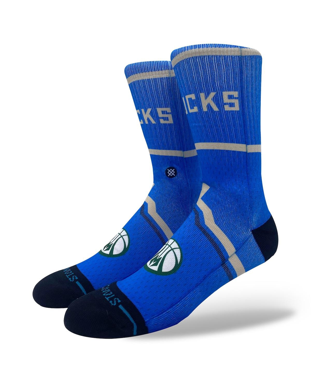 Men's and Women's Milwaukee Bucks 2024/25 City Edition Crew Socks - Blue