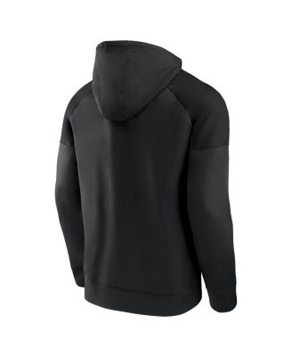 Men's St. Louis Blues Black Ice Defender Raglan Pullover Hoodie