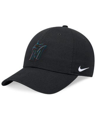 Nike - Men's Black Miami Marlins Club Adjustable Hat