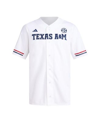 Men's White Texas A&M Aggies Replica Baseball Jersey