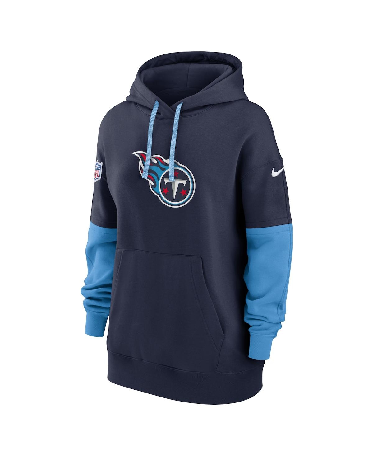 Nike Women's Navy Tennessee Titans 2024 Sideline Essential Fleece Pullover Hoodie