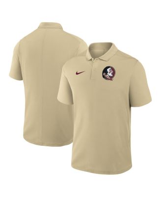 Nike - Men's Gold Florida State Seminoles Primetime Victory Primary Logo Performance Polo Shirt