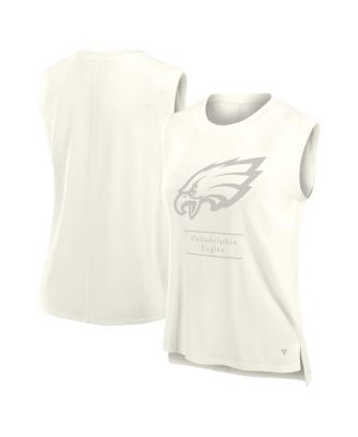 Fanatics - Women's Cream Philadelphia Eagles Studio Embrace Tank Top