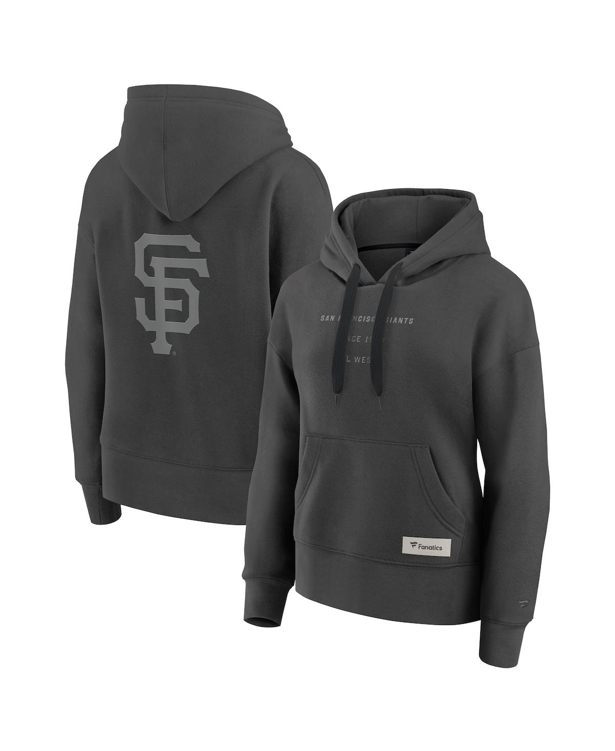 Fanatics Women's Charcoal San Diego Padres Elements Future Ground Subtle Tonal Pullover Hoodie In Black
