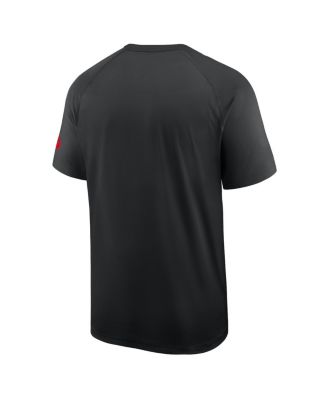 Men's Black Georgia Bulldogs Ready Raglan Premium Performance T-Shirt