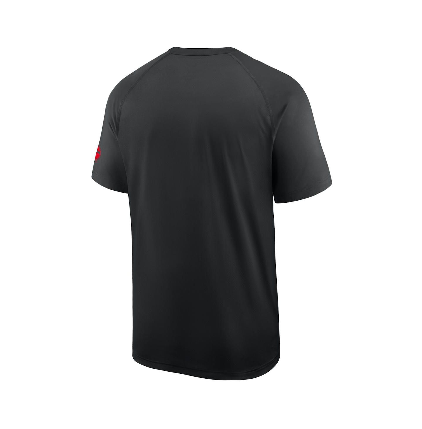 Мужская футболка Nike Black Georgia Bulldogs Ready Raglan Premium Performance — фото 3