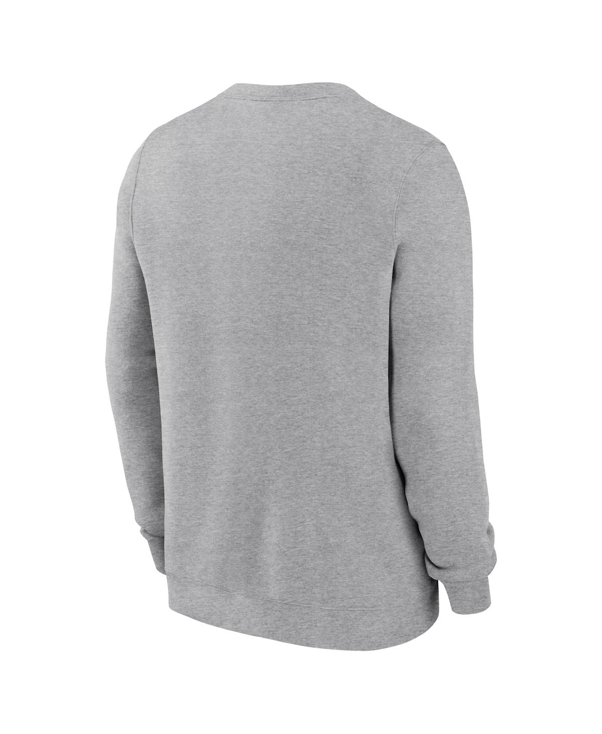 JORDAN MEN'S HEATHER GRAY UCLA BRUINS LEGACY CLASSIC PULLOVER SWEATSHIRT 