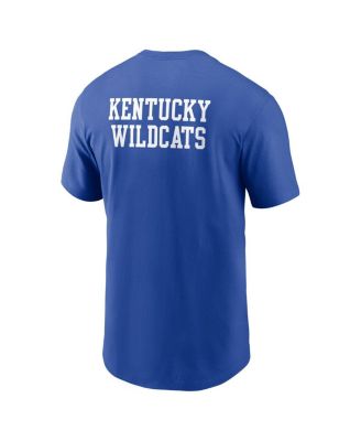 Men's Royal Kentucky Wildcats 2-Hit Stacked T-Shirt