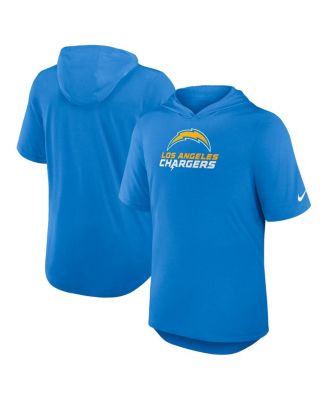 Nike - Men's Powder Blue Los Angeles Chargers Lockup Tri-Blend Hoodie T-Shirt