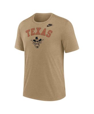 Men's Heather Light Brown Texas Longhorns Legacy Arch Tri-Blend T-Shirt
