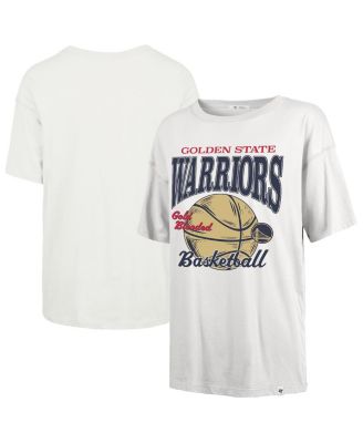 '47 Brand - Women's White Golden State Warriors City Edition Down Court Sadie T-Shirt