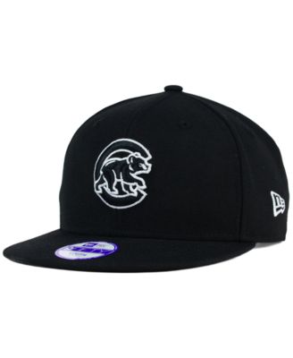 New Era - Kids' Chicago Cubs Black White 9FIFTY Snapback Cap