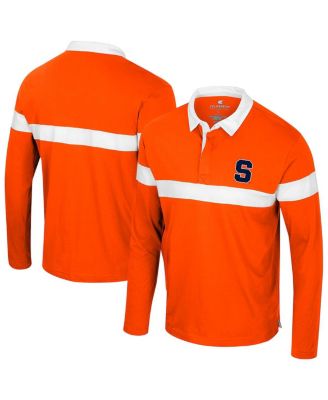 Colosseum - Men's Orange Syracuse Orange Too Cool For School Long Sleeve Polo Shirt