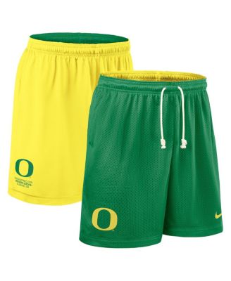 Nike - Men's Green/Yellow Oregon Ducks 2025 Sideline Reversible Performance Shorts