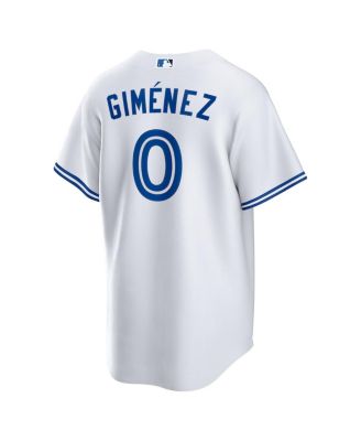 Men's Andres Gimenez White Toronto Blue Jays Home Replica Jersey