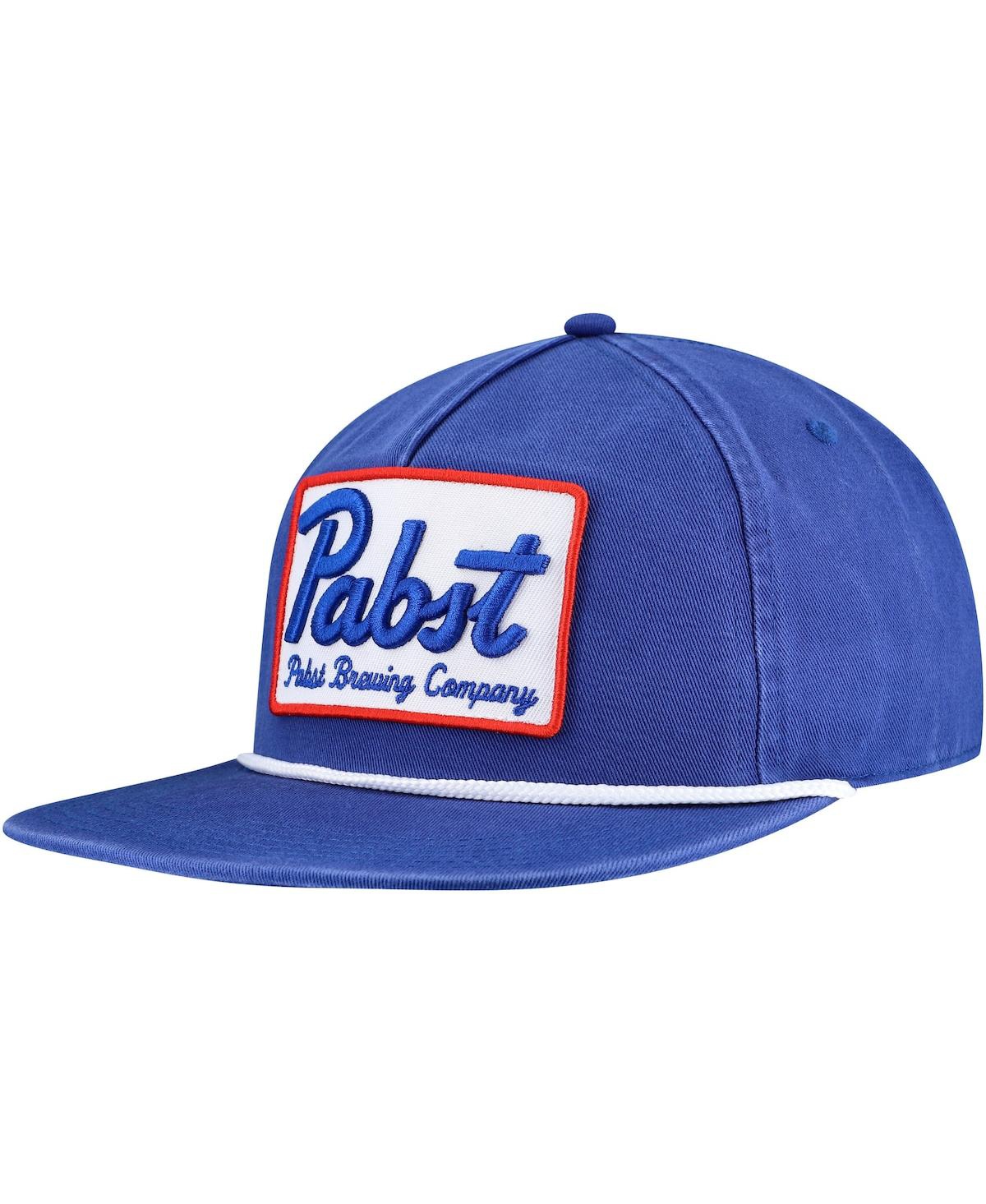 Men's Blue Pabst Blue Ribbon Adjustable with Rope Golfer Hat - Blue