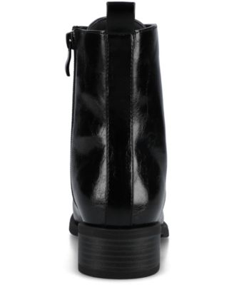 Women's Vienna Lace Up Stacked Heel Booties