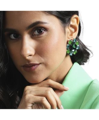 Crystal Pear Stud Earrings