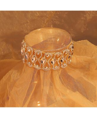 Gold-Plated Crystal Necklace