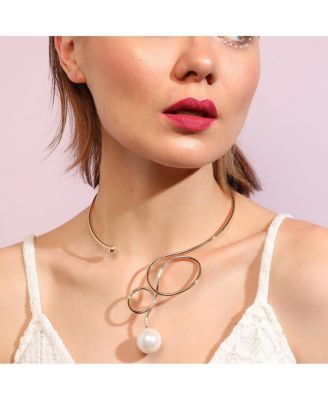 Gold-Plated Wrap Necklace