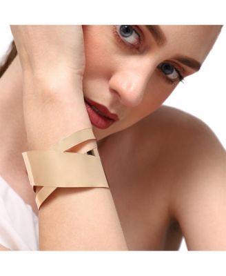 Gold-Plated Handcuff Bracelet