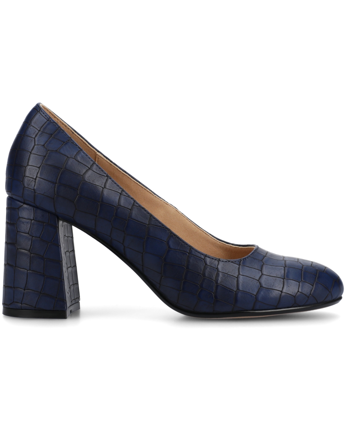 Journee Collection Women's Seraphina Round Toe Pumps In Blue