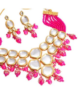 Gold-Plated Stone Jewellery Set