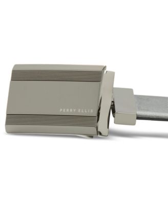 Men's Black Logo-Buckle Belt