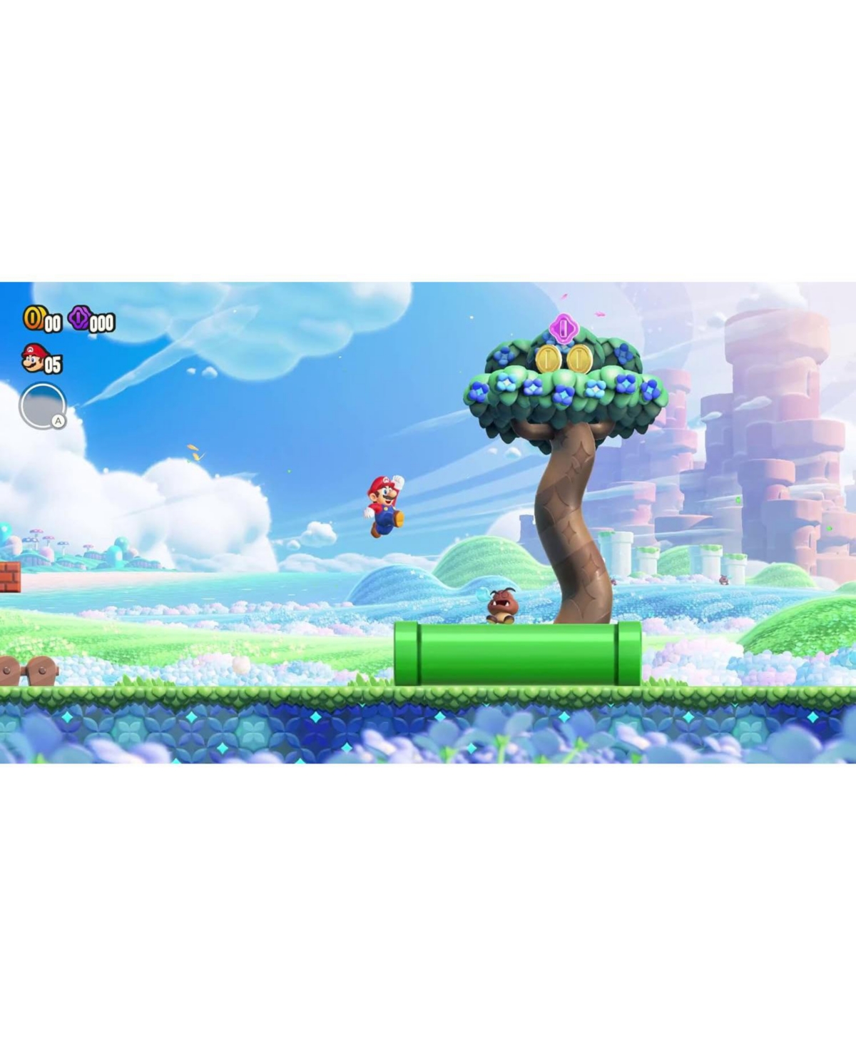 Nintendo Switch White Oled Console with Super Mario Bros. Wonder, Surge Accessory Gaming Kit, MightySkins Console and Controller Skin Voucher