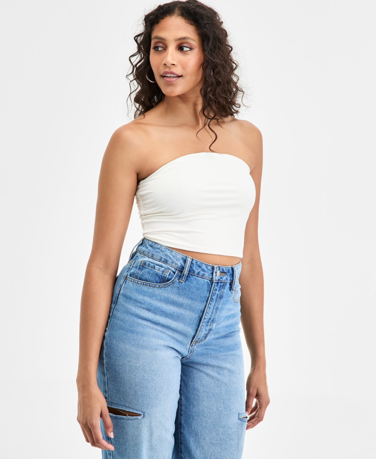 Women's Strapless Tube Top, Exclusively at Macy's - Crema