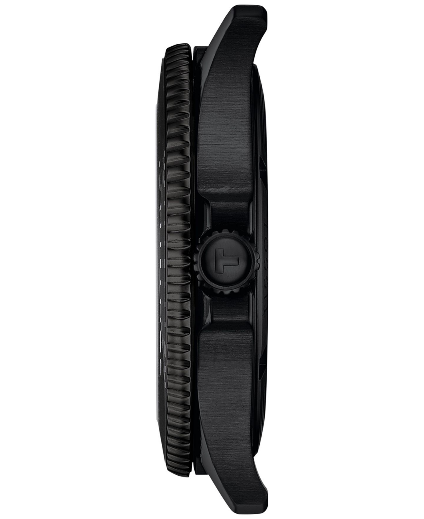 Мужские часы Tissot Swiss Seastar 1000 на чёрном стальном браслете PVD, 40 мм — фото 2