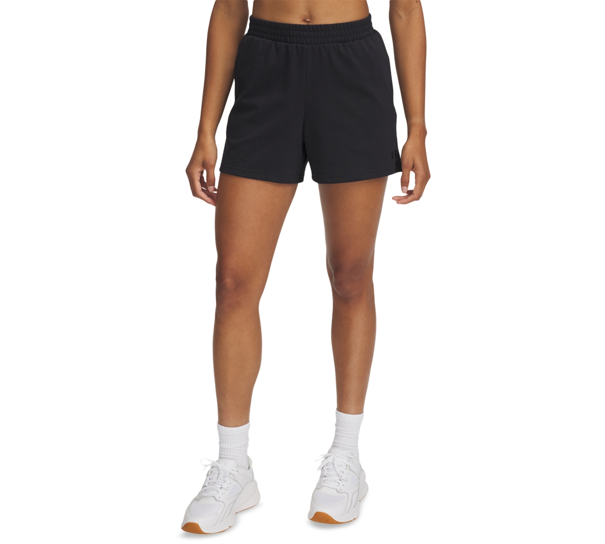 Women's Ua Rival Knit Shorts - Distant Gray Medium Heather