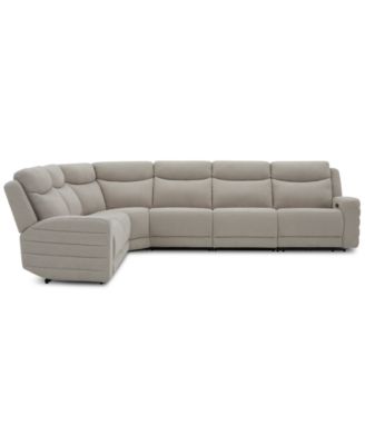 Kristyan 6-Pc. Fabric Sectional with 2 Power Recliners, Exclusively at Macy's