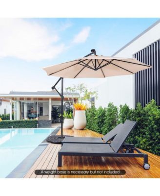 10 Feet Patio Cantilever Umbrella with Tilting System