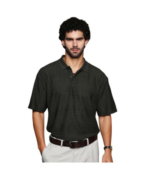 Мужская футболка Cahoot Campus Sutra Midnight Black Bohomian Oversized Polo, цвет: Чёрный