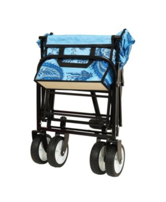 Collapsible Wagon Cart - 225lb Capacity, Beach/Utility