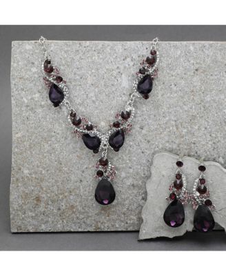 Stones Statement Necklace Set