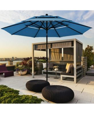 10 Feet 3 Tier Outdoor Patio Umbrella with Double Vented