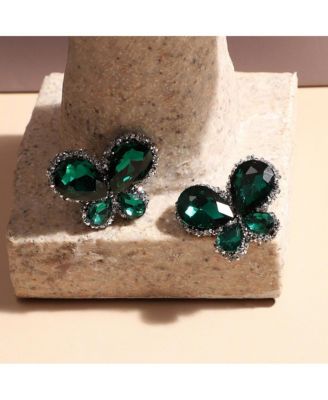 Embellished Butterfly Stud Earrings