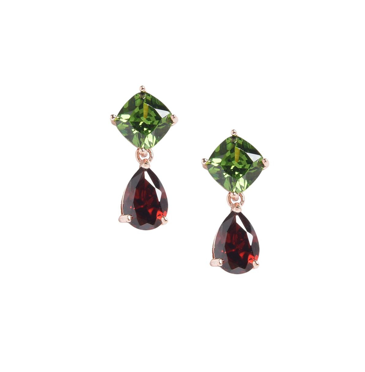 Sohi Crystal-hue Drop Earrings