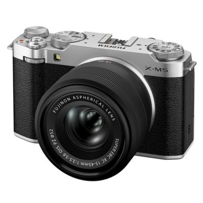 X-M5 Mirrorless Camera with XC 15-45mm f/3.5-5.6 OIS PZ Lens, Silver