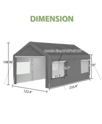 Carport Canopy 10x20 FT - Heavy Duty Boat Car Garage