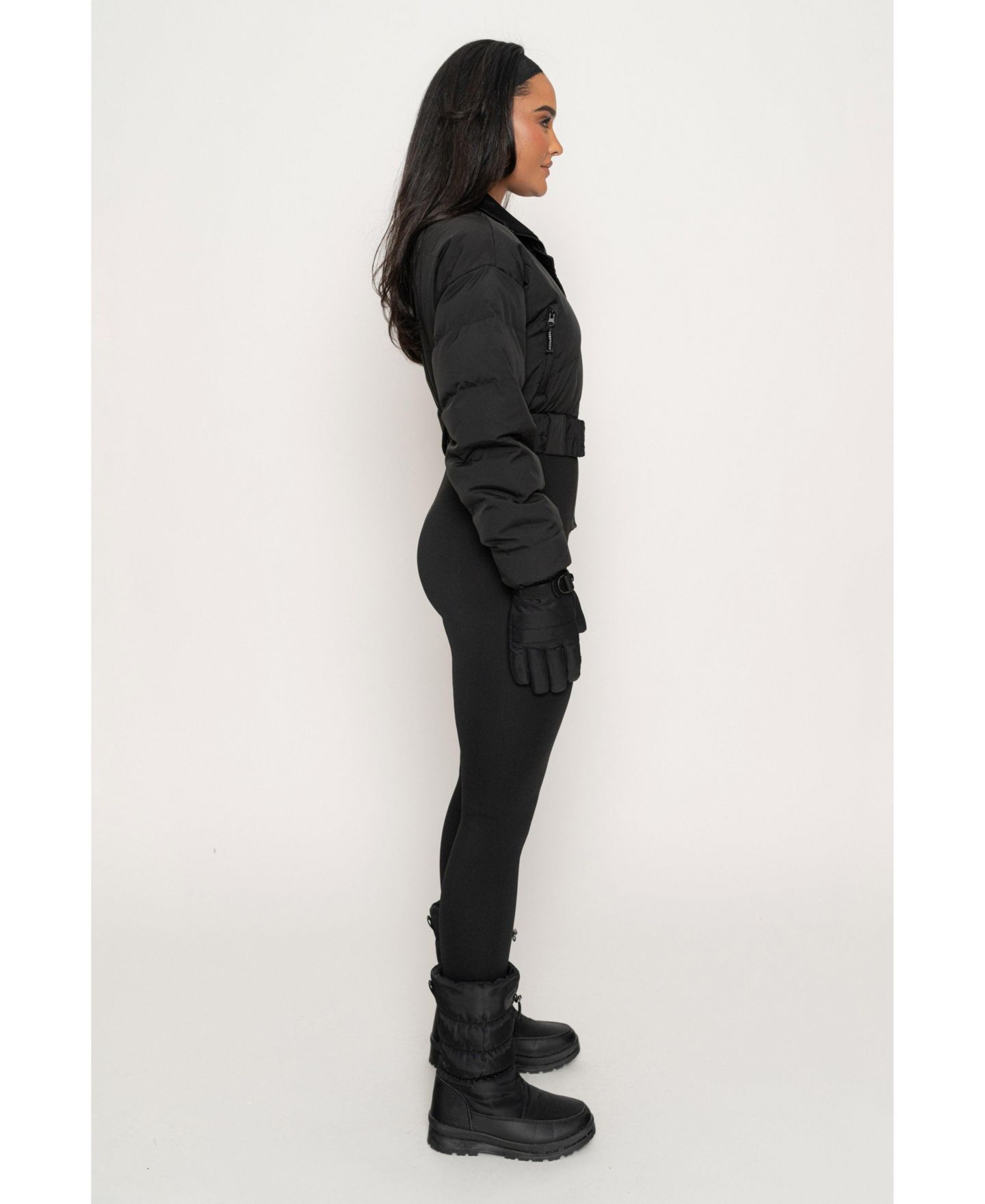 Женский комбинезон JLUXLABEL Outfits In Motion Nylon Jumpsuit, цвет: Чёрный — фото 4