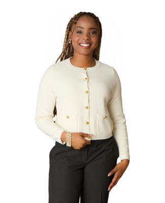 Women's Itch-Free Merino Wool Button Cardigan with Soft Lining