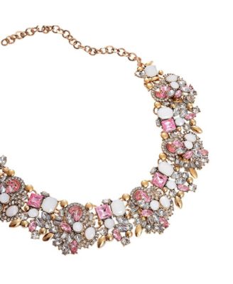 Silver-Plated Stone Necklace