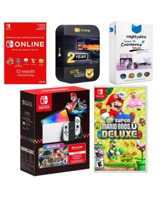 Switch OLED Console Mario Kart 8 Bundle with New Super Mario Bros.