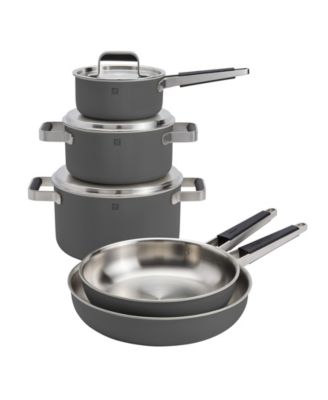 Pure Stainless Steel 8-Piece Cookware Set