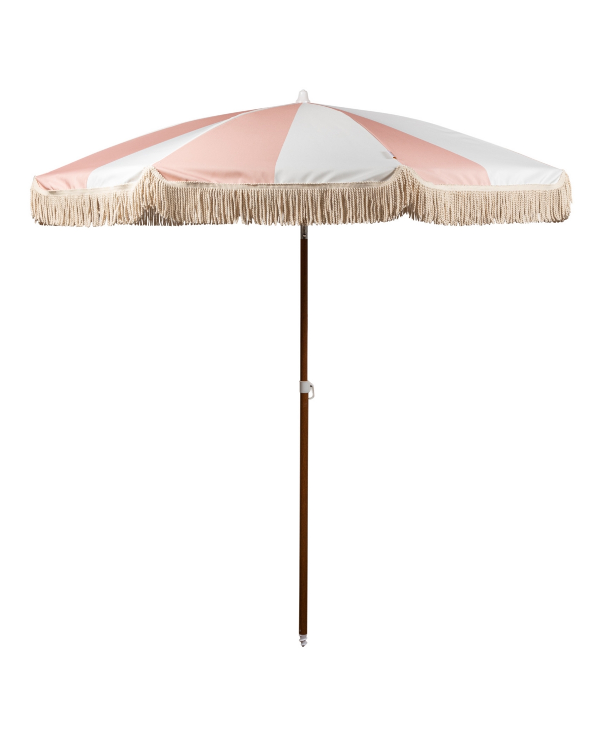 Summerland 6.5 ft. Portable Beach Umbrella - Pink Salt Stripe